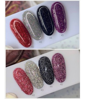 Гель-лак Saga Fiery gel №43, 10 мл TPO free
